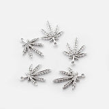 30Pcs Tibetan Silver Maple Leaves Charms Pendant DIY Jewelry Findings
