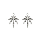 30Pcs Tibetan Silver Maple Leaves Charms Pendant DIY Jewelry Findings