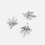 30Pcs Tibetan Silver Maple Leaves Charms Pendant DIY Jewelry Findings