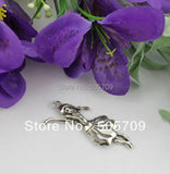 30Pcs Tibetan Silver Dancing Girl Charms