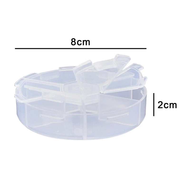 30Pcs Transparent Jewelry Storage Boxes 6Compartment