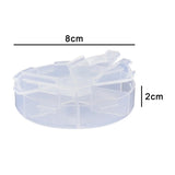30Pcs Transparent Jewelry Storage Boxes 6Compartment