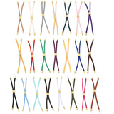 30Pcs Twisted Nylon Cord Silder Bracelets for Jewelry Making
