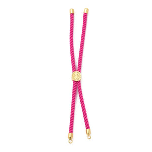 30Pcs Twisted Nylon Cord Silder Bracelets for Jewelry Making