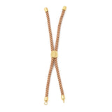 30Pcs Twisted Nylon Cord Silder Bracelets for Jewelry Making