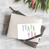 30pcs Craft Paper Thank You Cards for Small Business Order Packaging