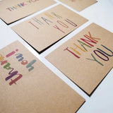 30pcs Craft Paper Thank You Cards for Small Business Order Packaging