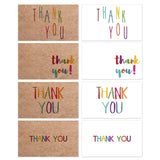 30pcs Craft Paper Thank You Cards for Small Business Order Packaging