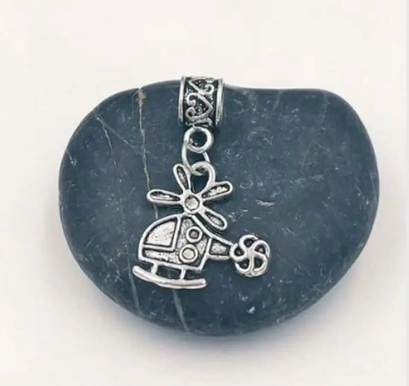 30Pcs Zinc Alloy Helicopter Charms for DIY Jewelry Making