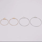 30Pcs DIY Big Round Wire Hoop Earrings Kit for Dangle Earring Jewelry Making