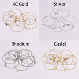 30Pcs DIY Big Round Wire Hoop Earrings Kit for Dangle Earring Jewelry Making
