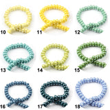 30Pcs 5x8mm Ceramic Colorful Beads DIY Jewelry Making Pendant Spacer Loose Beads