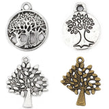 30Pcs Tree of Life DIY Charms Pendants Supplies Jewelry Making Earrings Keychain