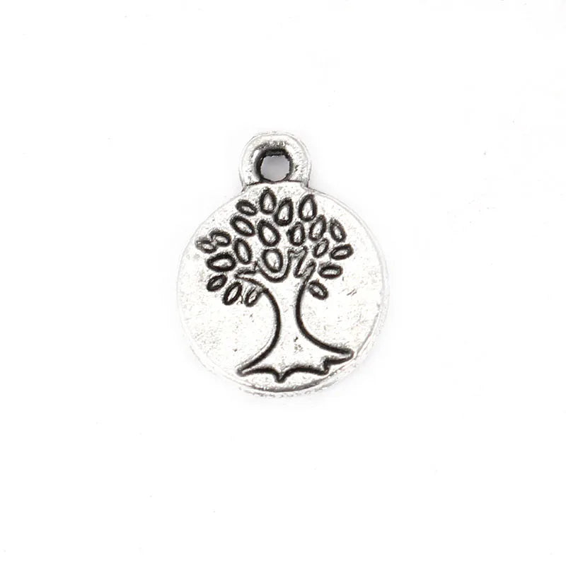 30Pcs Tree of Life DIY Charms Pendants Supplies Jewelry Making Earrings Keychain