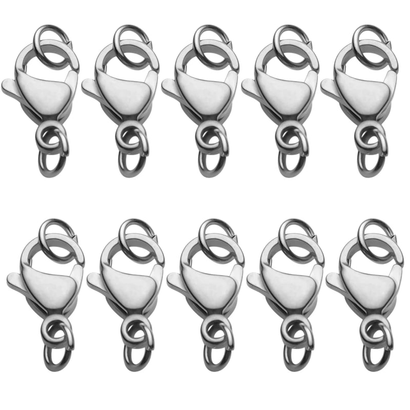 30Pcs Stainless Lobster Clasp & Jump Rings Set for DIY Jewelry Making