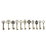 30Pcs/pack Hollow Vintage Bronze Key Charms Pendant DIY Jewelry Accessories