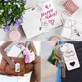 30Pcs Angel Keychain with Key Ring Chain Yarn Bags Thank You Pendant for Kids