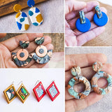 30 Pcs Polymer Clay Cutters for Jewelry Making with Earring Cards