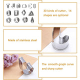 30 Pcs Polymer Clay Cutters for Jewelry Making with Earring Cards