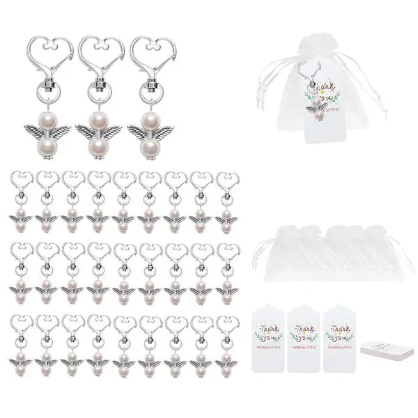 Lucky Guardian Angel Keychain Keepsake Baby Shower Favors