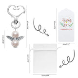 Lucky Guardian Angel Keychain Keepsake for Baby Shower Guests