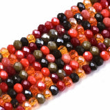 Opaque Jade Glass Faceted Rondelle Beads 3mm Strand