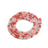 30 Round Electroplate Glass Beads 3x2.5mm for DIY Jewelry Making