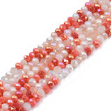30 Round Electroplate Glass Beads 3x2.5mm for DIY Jewelry Making