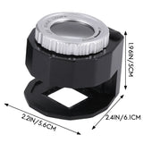 30X Adjustable Focal Length Illuminated Jewelers Loupe Magnifier