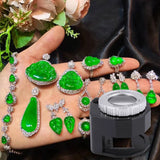 30X Adjustable Focal Length Illuminated Jewelers Loupe Magnifier
