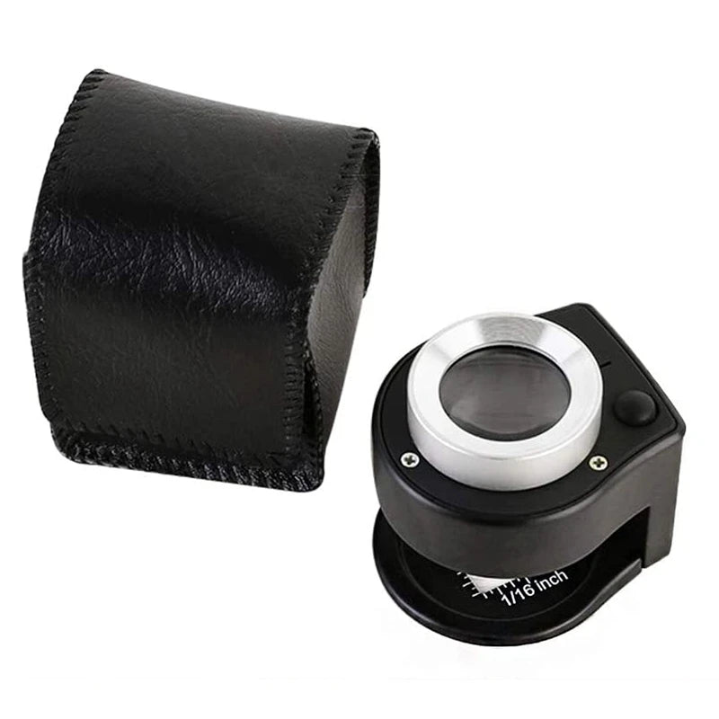 30X Desktop Magnifier with 3 LED Handheld Magnifying Glass