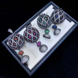 High Golden Plated Paved CZ Classic Jewelry with Spherical Zircon