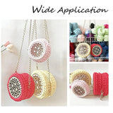 Wooden Basket Bottom with Hole, DIY Crochet Bag Base