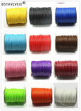 30 Color 200 Yard 1.5mm-5mm Waxed Line Necklace Rope Thread