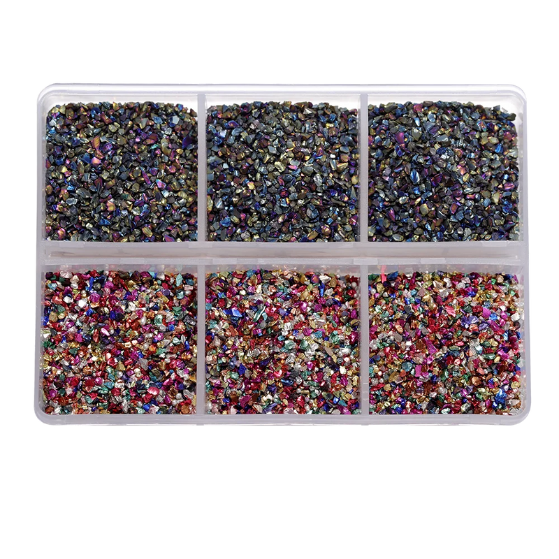 30g Broken Glass Stones Epoxy Resin Mold Fillings for DIY Crafts