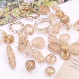 30g Mixed Retro Style Acrylic Beads For Jewelry Making DIY Bracelet 8-30mm