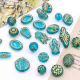 30g Mixed Retro Style Acrylic Beads For Jewelry Making DIY Bracelet 8-30mm