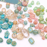 30g Mixed Retro Style Acrylic Beads For Jewelry Making DIY Bracelet 8-30mm