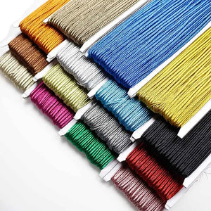 30m Metallic Braided Soutach Cord 3mm Rope for DIY Jewelry Making