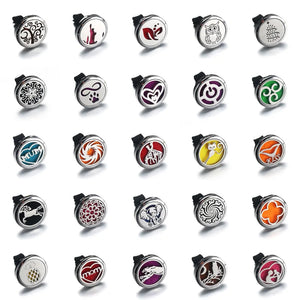 30mm Stainless Steel Car Air Freshener Perfume Diffuser Locket Christmas