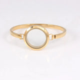 316L Stainless Steel Screw Locket Bangle Floating Bracelet
