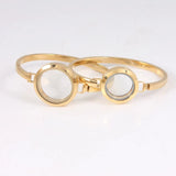 316L Stainless Steel Screw Locket Bangle Floating Bracelet