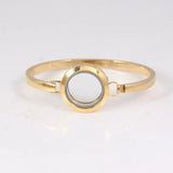316L Stainless Steel Screw Locket Bangle Floating Bracelet