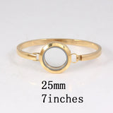 316L Stainless Steel Screw Locket Bangle Floating Bracelet
