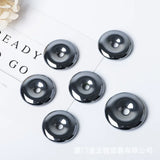 Natural Terahertz Stone Donut Shape Loose Gemstone Bead 1 Piece