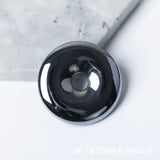 Natural Terahertz Stone Donut Shape Loose Gemstone Bead 1 Piece