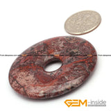 30mm-50mm Red Jaspers Natural Stone Loose Beads for Pendant Making