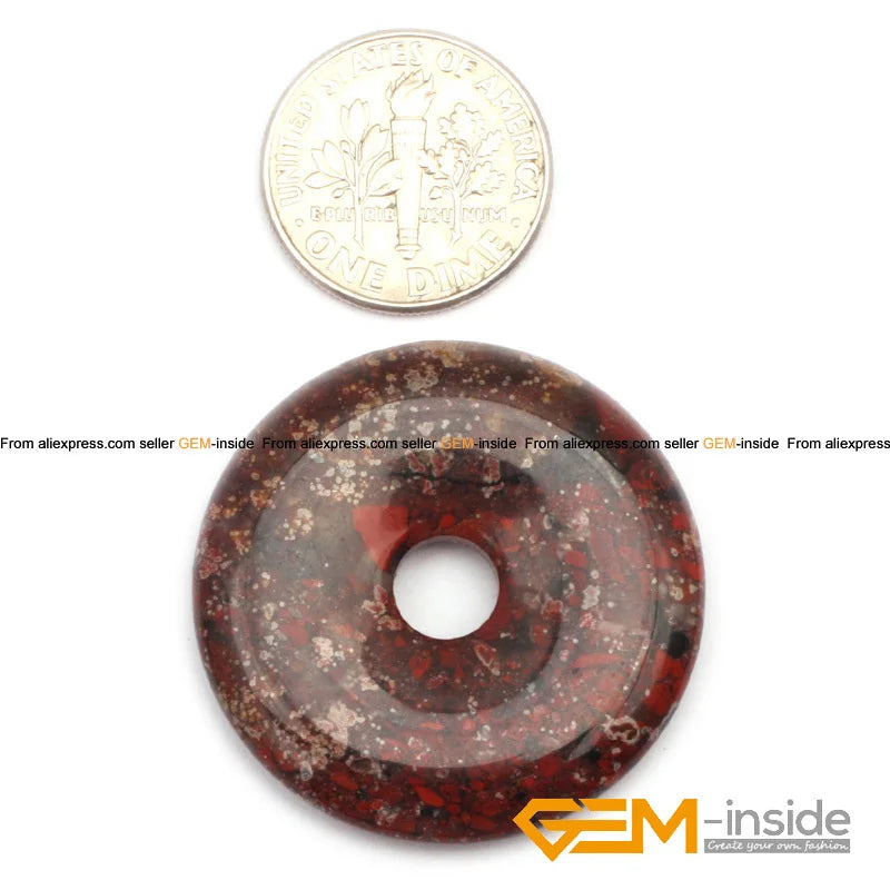 30mm-50mm Red Jaspers Natural Stone Loose Beads for Pendant Making