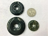 Moss Agates Donuts Shape Stone Beads 5pcs/lot