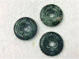 Moss Agates Donuts Shape Stone Beads 5pcs/lot